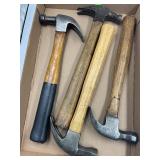 PEXTO, STANLEY, DUNLAP, UNMARKED CLAW HAMMERS