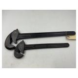 JOHNStonAUTOMATIC PIPE WRENCHES (2) - 12" & 15"