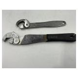 SELF ADJUSTING NUT WRENCHES (2) - CLEVELAND 6" &