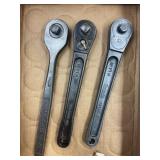 10 1/2" PLUMB RATCHET & (2) 9 1/2" SNAP-ON RATCHET