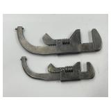 ADJUSTABLE BICYCLE WRENCHES W/ SPANNER HOOK (2) -