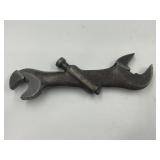 BAXTER DIAGONAL DOUBLE END NUT WRENCH PATENT 1856