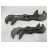 BAXTER DIAGONAL NUT WRENCH (2) - 6" & 8"