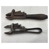 WEDGE ADJUST NUT WRENCHES (2) - 8" STEEL HANDLE &