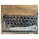 MAUSBERG SOCKET SET IN WOOD BOX