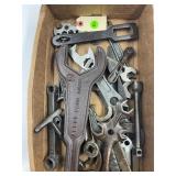 LOT OF HUDSON & OTHER MISCELLANEOUS WRENCHES