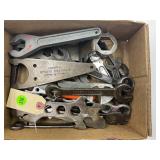 LOT OF MISCELLANEOUS OPEN END / BOX END WRENCHES
