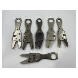 ELGIN SCREW ADJUST WRENCHES (6) - 7"