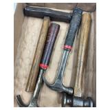 2 BUCK BROS LEATHER STACK HAMMERS, DOUBLE ROUND