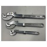 (3) SELF-ADJUST PIPE WRENCHES - AUTOMAT 10 1/2",