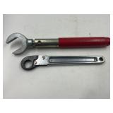9" IMPERIAL HEX END NUT WRENCH & 12" OPEN END