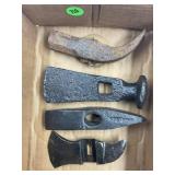 3 HAMMERHEADS & 1 HATCHET HEAD
