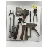 DISPLAY BOARD W/ BELL SYSTEM TOOLS - HATCHET