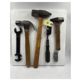 DISPLAY BOARD W/ BELL SYSTEM TOOLS -  SLEDGEHAMMER
