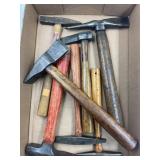 2 CHIPPING HAMMERS, STANLEY TINNERS, BLACKSMITH
