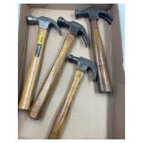 STANLEY, VAUGHAN, HIBBARD & MOHAWK CLAW HAMMERS