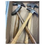 FULTON, ENDERS, UNMARKED SHOEING HAMMERS &