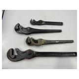 ERIE SELF ADJUST PIPE WRENCH (4) - 8" - 15"