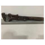 H. D. SMITH & CO. SCREW ADJUST MONKEY WRENCH -