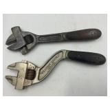 H. D. SMITH & CO. SCREW ADJUST NUT WRENCHES (2) -