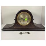 SETH THOMAS CYMBAL #5 TAMBOUR MANTEL CLOCK WITH
