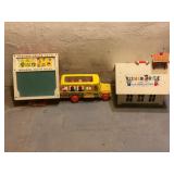FISHER PRICE FLAY FAMILY SCHOOL BUS, SCHOOL AND