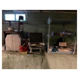 CONTENTS OF SHELF IN BASEMENT - HOME DECOR,