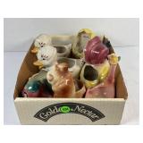 FLAT OF VINTAGE CERAMIC PLANTERS