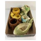 FLAT OF VINTAGE CERAMIC PLANTERS