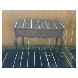 WESTERN FURNITURE TWO DRAWER ANTIQUE LIBRARY TABLE