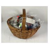 BASKET FULL OF ESTATE COSTUME JEWELRY - NECKLACES