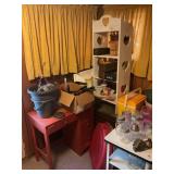 CONTENTS OF BACK PORCH - BALL JARS, COOLERS,