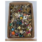 HUGE LOT OF ESTATE COSTUME JEWELRY EARRINGS