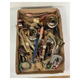 LARGE LOT OF ESTATE COSTUME JEWELRY WATCHES