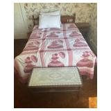 4 PC. FULL SIZE BEDROOM SUITE W/5 DRAWER DRESSER,