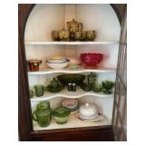 CONTENTS OF CABINET - MCM JAPAN POTTERY TEA SET,