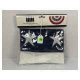 LARGE AMERICAN FLAG BUNTING - 48" X 24" - NEW IN