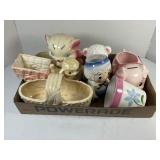 FLAT OF VINTAGE CERAMIC PLANTERS