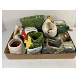 FLAT OF VINTAGE CERAMIC PLANTERS