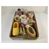 FLAT OF VINTAGE CERAMIC PLANTERS