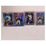 Lot of (4) 2025 Topps Chrome Football JJ McCarthy