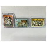 Lot of (3) 1972 Topps Football Superstars Terry