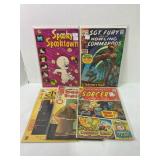 Lot of (5) VIntage Comic Books Elvira, Beetle Ba