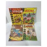 Lot of (4) Old VIntage Comic Books Wacky Races,