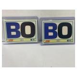 Lot of (2) 1990 Score baseball Bo Jackson Baseball