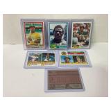Lot of (6) Rickey Henderson Early Years Baseball