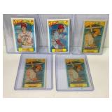 Lot of (5) 1979 Kelloggs 3-D SuperStar Baseball