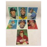 Lot of (8) 1981 Jumbo Topps Extra Large Cards AL