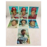 Lot of (8) 1981 Jumbo Topps Extra Large Cards AL