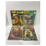 Lot of (4) Vintage Western/Cowboy Comic Books